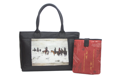Telluride Tote with Remington The Fall of the Cowboy